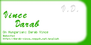 vince darab business card